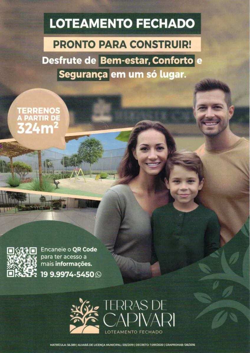 Loteamento - Condomínio Terras de Capivari